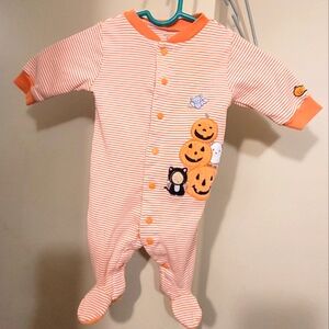 Orange Striped Halloween Kids Sleeper
